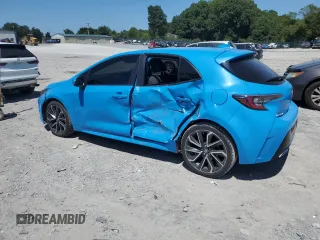 2019 Toyota Corolla Hatchback SE with VIN JTNK4RBE3K3035025, listed as a Copart auction lot 67957734 with 187,684 mi miles and Salvage Title. Bid and sale history available at carsss.com. Image 2.