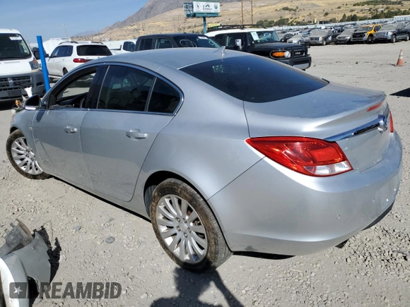 2011 Buick Regal CXL Turbo TO1 with VIN W04GV5EV7B1133136, listed as a Copart auction lot 74451024 with 161,599 mi miles and Salvage Title. Bid and sale history available at carsss.com. Image 2.