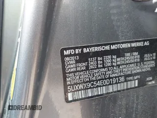 2014 BMW X3 xDrive28i z VIN 5UXWX9C54E0D19136, wystawiony jako IAAI lot #41976946 z przebiegiem 93 776 mil mil oraz . Historia ofert i sprzedaży dostępna na DreamBid. Obrazek 9.