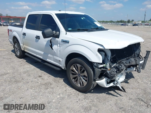 2018 Ford F-150 XL with VIN 1FTEW1CP8JKE91006, listed as a IAAI auction lot 42123840 with 76,806 mi miles and . Bid and sale history available at DreamBid. Image 1.