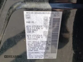 2014 Nissan Pathfinder SL with VIN 5N1AR2MN8EC708350, listed as a Copart auction lot 53275475 with 90,407 mi miles and Salvage Title. Bid and sale history available at DreamBid. Image 16.