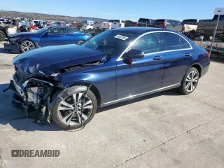 2021 Mercedes-Benz C 300 with VIN W1KWF8EB1MR642624, listed as a Copart auction lot 46552065 with 25,127 mi miles and Salvage Title. Bid and sale history available at carsss.com. Image 1.
