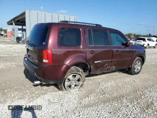 2011 Honda Pilot EX-L with VIN 5FNYF4H53BB024208, listed as a Copart auction lot 51215955 with 212,220 mi miles and Salvage Title. Bid and sale history available at DreamBid. Image 3.
