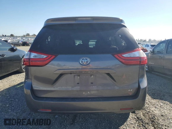 2017 Toyota Sienna LE Auto Access Seat with VIN 5TDKZ3DC8HS791665, listed as a Copart auction lot 46943425 with 100,053 mi miles and Salvage Title. Bid and sale history available at carsss.com. Image 6.
