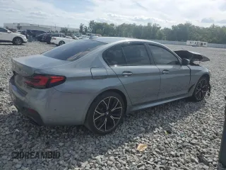 2021 BMW 5 Series 530e with VIN WBA13AG05MCF22098, listed as a Copart auction lot 55460105 with Not Provided miles and Clean Title. Bid and sale history available at carsss.com. Image 3.