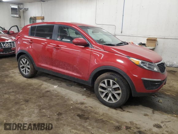 2014 Kia Sportage LX with VIN KNDPB3AC0E7623541, listed as a Copart auction lot 47541685 with 124,998 mi miles and Salvage Title. Bid and sale history available at carsss.com. Image 4.