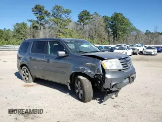 2012 Honda Pilot EX-L with VIN 5FNYF4H64CB035969, listed as a Copart auction lot 47295355 with 0 mi miles and Salvage Title. Bid and sale history available at carsss.com. Image 12.
