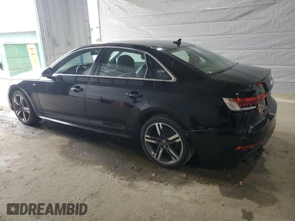 2017 Audi A4 Premium Plus with VIN WAUENAF44HN009318, listed as a Copart auction lot 57634515 with 53,636 mi miles and Salvage title. Bid and sale history available at DreamBid. Image 2.