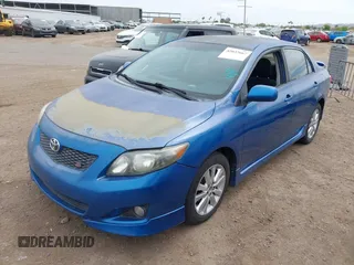 2009 Toyota Corolla with VIN 1NXBU40E49Z065984, listed as a IAAI auction lot 42037667 with 187,015 mi miles. Bid and sale history available at carsss.com. Image 2.