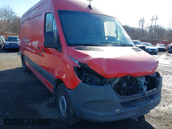 2021 Mercedes-Benz Sprinter Cargo with VIN W1Y4ECHY4MT070552, listed as a IAAI auction lot 41720548 with 110,401 mi miles and . Bid and sale history available at carsss.com. Image 6.