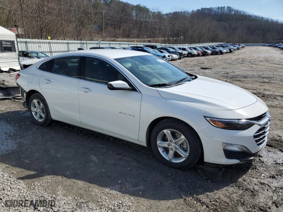 2024 Chevrolet Malibu LS with VIN 1G1ZC5ST0RF186015, listed as a Copart auction lot 46434715 with 46,852 mi miles and Salvage Title. Bid and sale history available at carsss.com. Image 4.