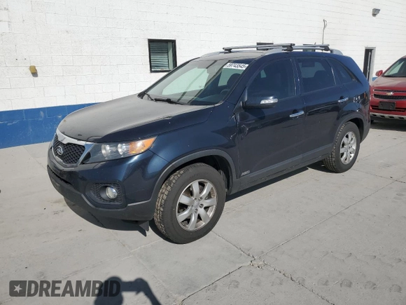 2013 Kia Sorento LX with VIN 5XYKTDA69DG316975, listed as a Copart auction lot 59743545 with 162,217 mi miles and Clean title. Bid and sale history available at DreamBid. Image 1.