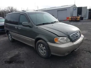 2003 Kia Sedona LX with VIN KNDUP131636378834, listed as a IAAI auction lot 42016556 with 88,751 mi miles and . Bid and sale history available at DreamBid. Image 1.