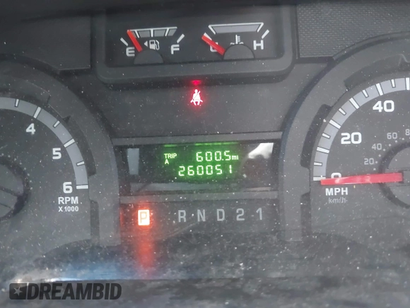 2012 Ford Econoline Cargo Super Duty Commercial with VIN 1FTSE3EL1CDA56377, listed as a IAAI auction lot 41746859 with 260,051 mi miles and . Bid and sale history available at carsss.com. Image 7.