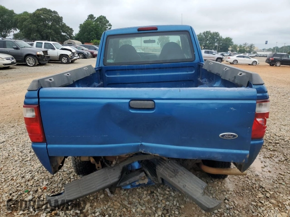 2002 Ford Ranger XL Fleet with VIN 1FTYR44U52PA71654, listed as a Copart auction lot 61395215 with 193,722 mi miles and Salvage title. Bid and sale history available at DreamBid. Image 6.