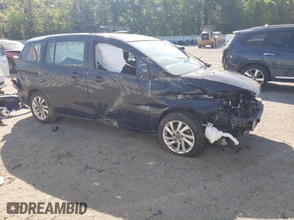2013 Mazda 5 Sport with VIN JM1CW2BLXD0144823, listed as a Copart auction lot 52531205 with Not Provided miles and Salvage Title. Bid and sale history available at DreamBid. Image 4.