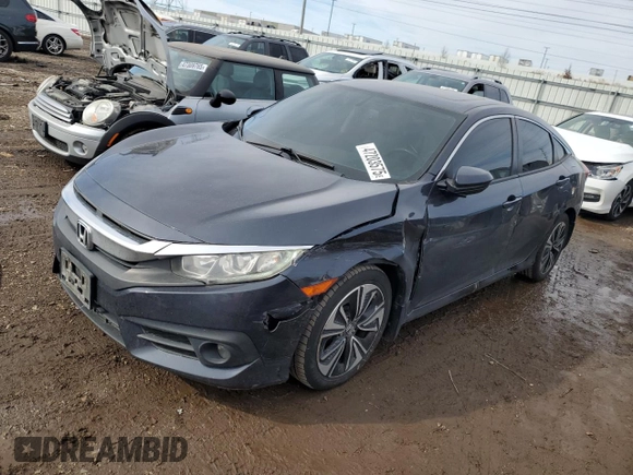 2016 Honda Civic Sedan EX-L with VIN 19XFC1F73GE022605, listed as a Copart auction lot 47203575 with 176,936 mi miles and Salvage Title. Bid and sale history available at carsss.com. Image 1.