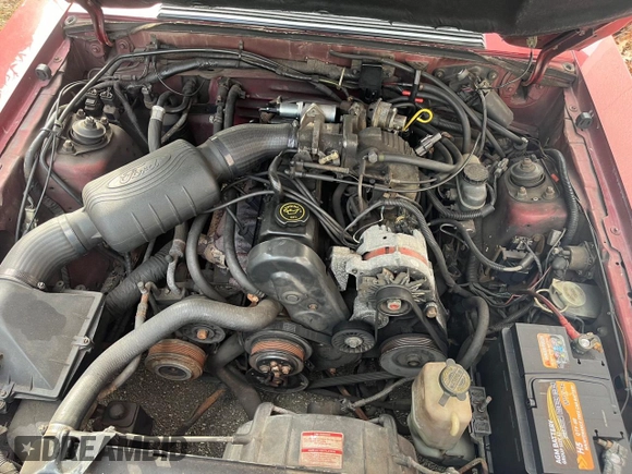 1990 Ford Mustang with VIN 1FACP44A8LF156118, listed as a Copart auction lot 41930405 with 58,620 mi miles and Clean title. Bid and sale history available at DreamBid. Image 7.