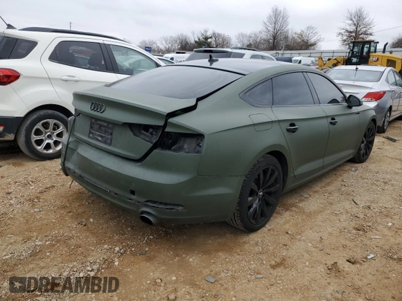 2018 Audi A5 Sportback Premium Plus with VIN WAUBNCF50JA097319, listed as a Copart auction lot 36797884 with 51,749 mi miles. Bid and sale history available at carsss.com. Image 3.