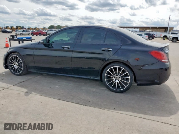 2019 Mercedes-Benz C 300 with VIN 55SWF8DB8KU298285, listed as a Copart auction lot 56227345 with 55,787 mi miles and Salvage title. Bid and sale history available at DreamBid. Image 2.