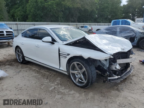 2021 Genesis G80 2.5T z VIN KMTGB4SCXMU046751, wystawiony jako Copart lot #53548415 z przebiegiem Nie podano mil oraz Nie do naprawy • Non repairable. Historia ofert i sprzedaży dostępna na DreamBid. Obrazek 4.