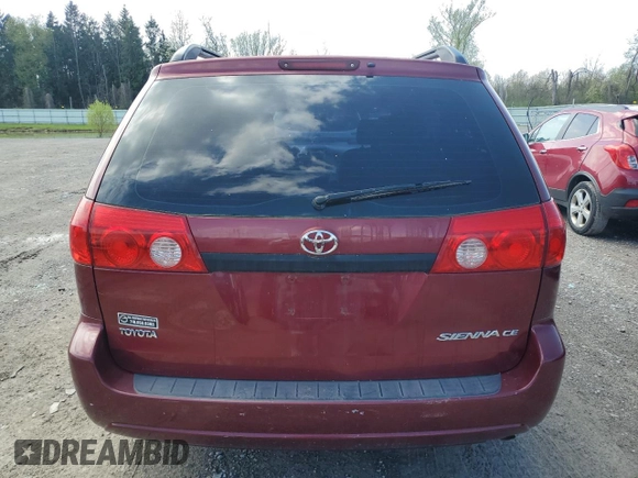2006 Toyota Sienna CE with VIN 5TDZA23C16S531736, listed as a Copart auction lot 55178755 with 209,823 mi miles and Clean Title. Bid and sale history available at carsss.com. Image 6.