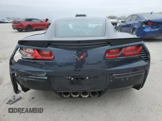 2014 Chevrolet Corvette Z51 3LT with VIN 1G1YL2D70E5135415, listed as a Copart auction lot 44211075 with 18,563 mi miles and Salvage title. Bid and sale history available at DreamBid. Image 6.
