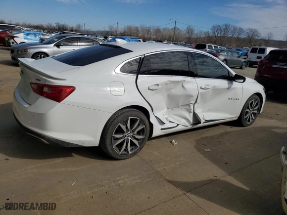 2024 Chevrolet Malibu RS with VIN 1G1ZG5ST2RF105097, listed as a Copart auction lot 45215575 with 23,034 mi miles and Salvage Title. Bid and sale history available at carsss.com. Image 3.
