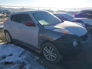 2013 Nissan Juke S with VIN JN8AF5MV7DT232383, listed as a IAAI auction lot 41689529 with 106,587 mi miles. Bid and sale history available at carsss.com. Image 1.