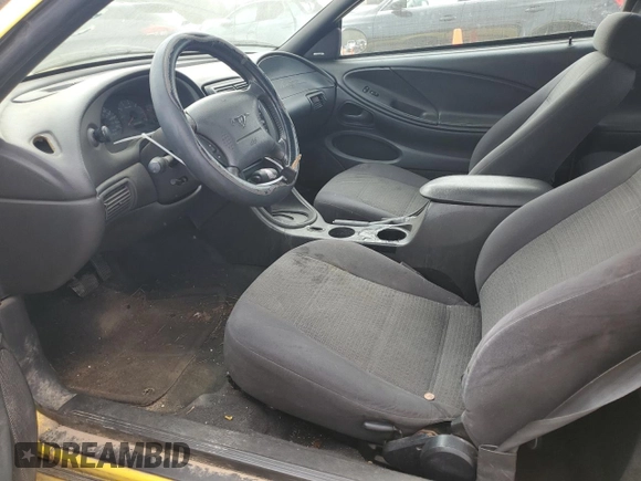 2002 Ford Mustang Standard with VIN 1FAFP40442F128344, listed as a Copart auction lot 48189045 with 0 mi miles and Salvage Title. Bid and sale history available at carsss.com. Image 7.