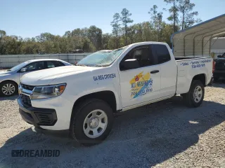 2021 Chevrolet Colorado 2WD Work Truck with VIN 1GCHSBEAXM1102805, listed as a Copart auction lot 76843584 with 49,946 mi miles and Salvage title. Bid and sale history available at DreamBid. Image 1.