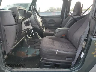 2002 Jeep Wrangler Sport with VIN 1J4FA49SX2P726553, listed as a Copart auction lot 42559245 with 198,584 mi miles and Clean Title. Bid and sale history available at carsss.com. Image 7.