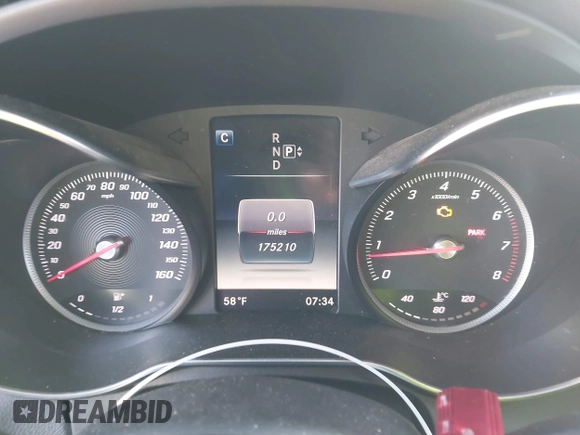 2015 Mercedes-Benz C 300 Luxury with VIN 55SWF4KB7FU020043, listed as a IAAI auction lot 41855508 with 175,210 mi miles and . Bid and sale history available at DreamBid. Image 7.
