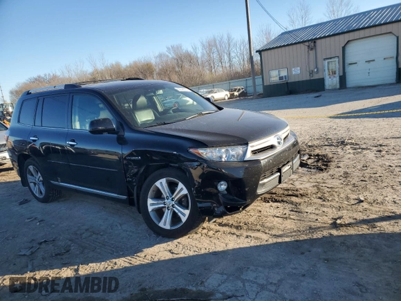 2011 Toyota Highlander Hybrid Limited with VIN JTEDC3EH0B2001564, listed as a Copart auction lot 82548214 with 0 mi miles and Salvage Title. Bid and sale history available at carsss.com. Image 4.