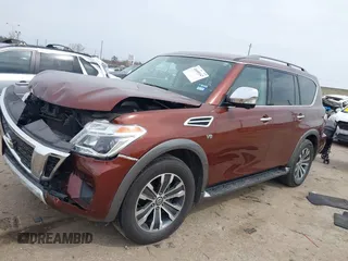 2018 Nissan Armada SL with VIN JN8AY2ND2J9051196, listed as a IAAI auction lot 41689147 with 184,547 mi miles and . Bid and sale history available at DreamBid. Image 2.