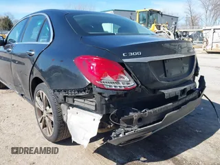 2017 Mercedes-Benz C 300 with VIN 55SWF4KB7HU184461, listed as a IAAI auction lot 41761593 with 55,161 mi miles and . Bid and sale history available at carsss.com. Image 20.