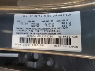 2020 Mazda Mazda3 Hatchback with VIN JM1BPALM8L1176320, listed as a Copart auction lot 44390345 with 100,070 mi miles and Salvage Title. Bid and sale history available at carsss.com. Image 12.