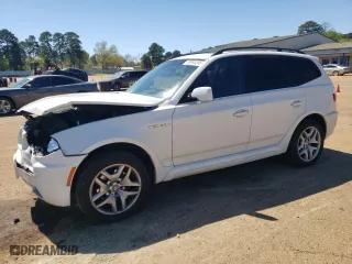 2007 BMW X3 3.0si with VIN WBXPC93447WF06209, listed as a Copart auction lot 50443355 with 142,234 mi miles and Salvage Title. Bid and sale history available at carsss.com. Image 1.