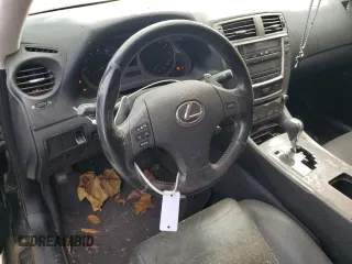 2008 Lexus IS with VIN JTHBK262482068517, listed as a Copart auction lot 46473535 with 200,763 mi miles and Salvage Title. Bid and sale history available at carsss.com. Image 8.