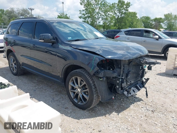 2018 Dodge Durango GT with VIN 1C4RDJDG3JC102174, listed as a IAAI auction lot 42554375 with 84,132 mi miles and . Bid and sale history available at DreamBid. Image 1.
