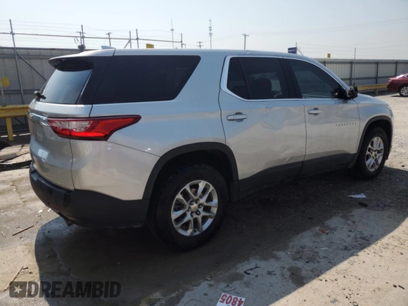 2020 Chevrolet Traverse LS with VIN 1GNERFKW5LJ125419, listed as a Copart auction lot 59046885 with 86,383 mi miles and Salvage title. Bid and sale history available at DreamBid. Image 3.
