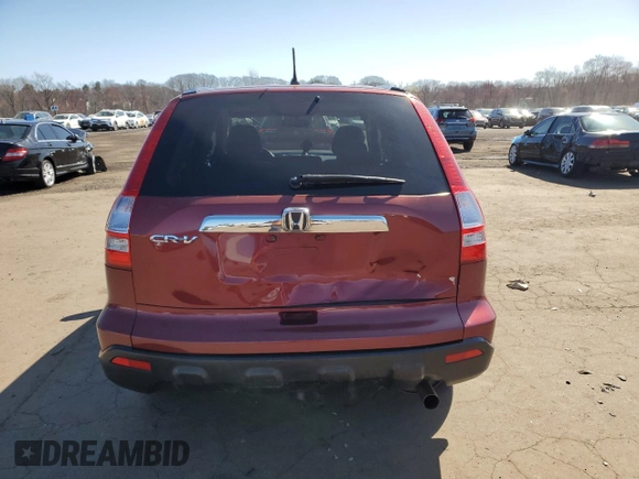 2009 Honda CR-V EX with VIN JHLRE48509C022482, listed as a Copart auction lot 52492245 with 218,697 mi miles and Salvage Title. Bid and sale history available at carsss.com. Image 6.