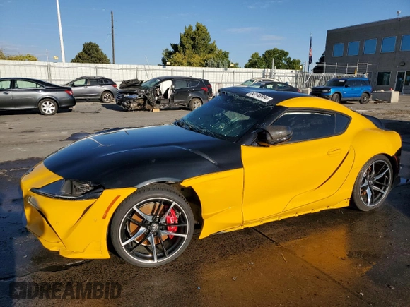 2022 Toyota GR Supra 3.0 with VIN WZ1DB0C09NW048030, listed as a Copart auction lot 62648894 with 0 mi miles and Non Repairable. Bid and sale history available at carsss.com. Image 1.