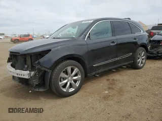 2014 Acura MDX Advance with VIN 5FRYD4H83EB024907, listed as a Copart auction lot 50043875 with 87,528 mi miles and Salvage Title. Bid and sale history available at DreamBid. Image 1.