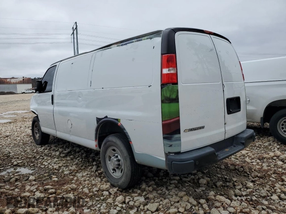 2020 Chevrolet Express Cargo Van with VIN 1GCWGAFG3L1265011, listed as a Copart auction lot 88494125 with 101,407 mi miles and Clean Title. Bid and sale history available at carsss.com. Image 2.