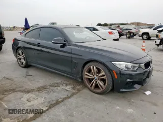 2015 BMW 4 Series 435i with VIN WBA3R1C59FK193405, listed as a Copart auction lot 52563835 with 86,820 mi miles and Salvage title. Bid and sale history available at DreamBid. Image 4.