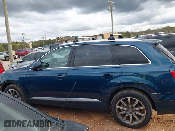 2019 Audi Q7 Premium Plus with VIN WA1LHAF73KD022189, listed as a IAAI auction lot 40798608 with 58,587 mi miles and . Bid and sale history available at DreamBid. Image 14.