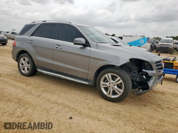 2014 Mercedes-Benz M 350 with VIN 4JGDA5JB9EA327618, listed as a Copart auction lot 63082525 with 162,307 mi miles and Salvage title. Bid and sale history available at DreamBid. Image 4.