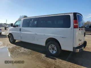 2010 Chevrolet Express Passenger LT with VIN 1GA2G1DG2A1148818, listed as a Copart auction lot 46236375 with 142,954 mi miles and Salvage title. Bid and sale history available at DreamBid. Image 2.