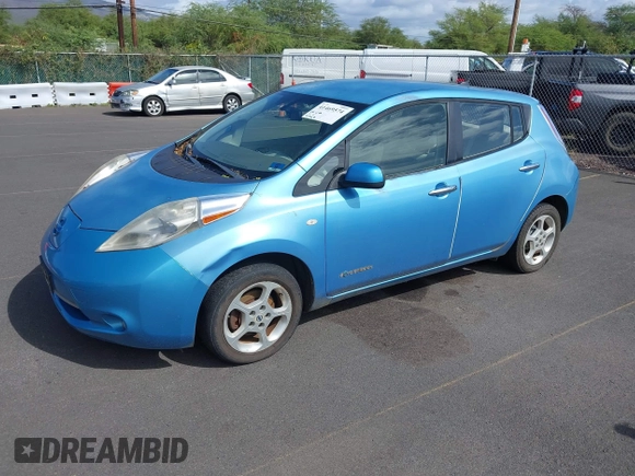 2011 Nissan LEAF SL-e with VIN JN1AZ0CP1BT008549, listed as a IAAI auction lot 41469574 with 72,264 mi miles. Bid and sale history available at carsss.com. Image 2.